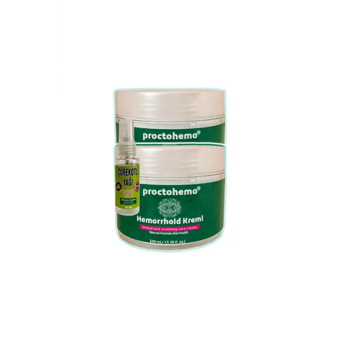 Proctohemo Rahatlatıcı Masaj Bakım Kremi 2x100 ml+30 ml Çörek Otu  Yağ ile