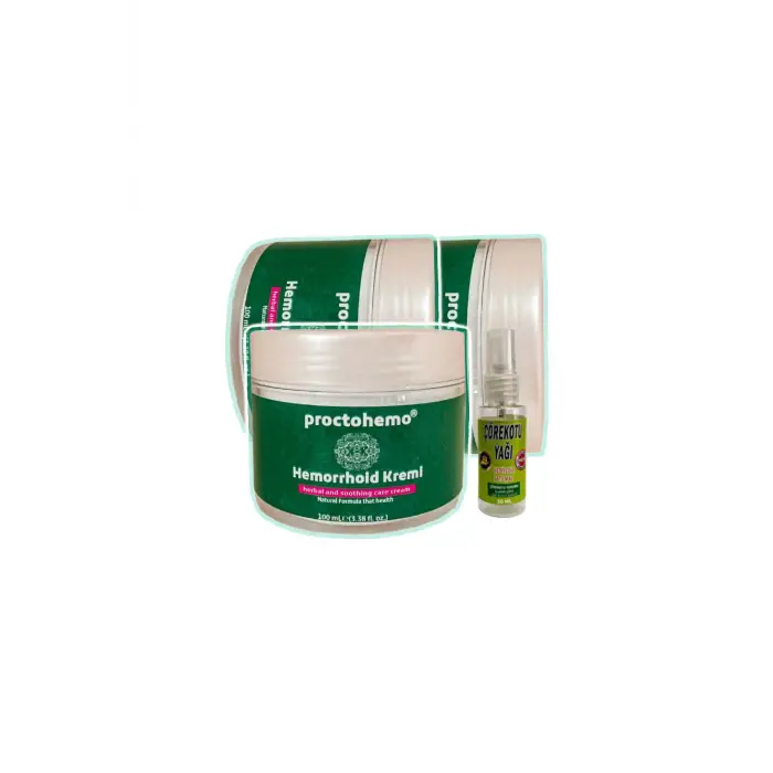 Proctohemo Rahatlatıcı Masaj Bakım Kremi 3x100 ml+30 ml Çörek Otu  Yağ ile