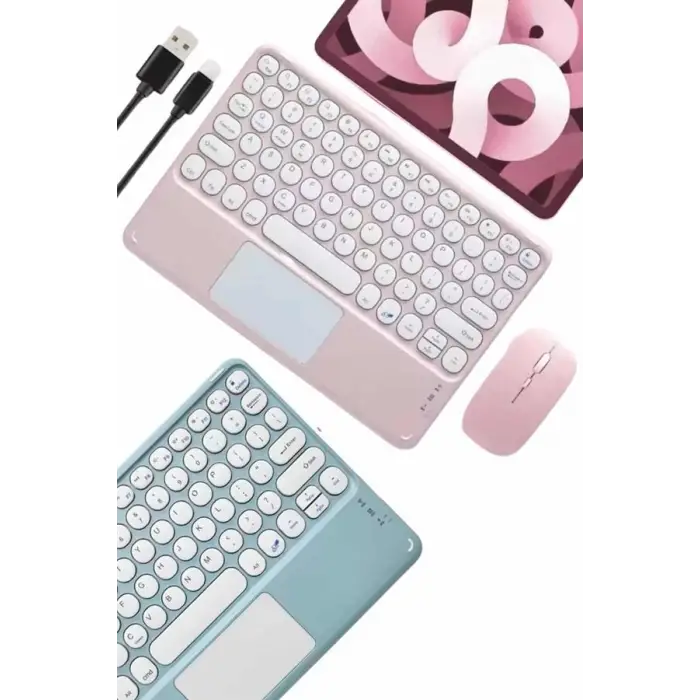 Profesyonel Wifi Q Klavye Bluetooth Klavye Touchpad 10.8 Inç