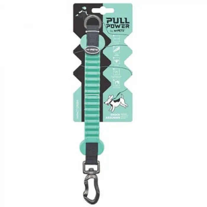 Pull Power Köpekler İçin Şok Emici Ara Tasma Yeşil 25 Cm
