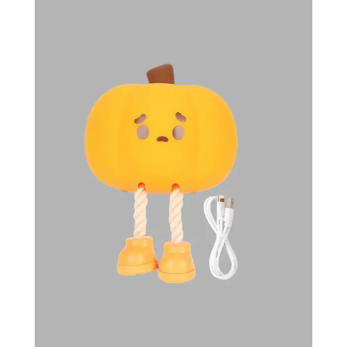 Pumpkin LED Night Light Dokunmatik Şarjlı Silikon Gece Lambası