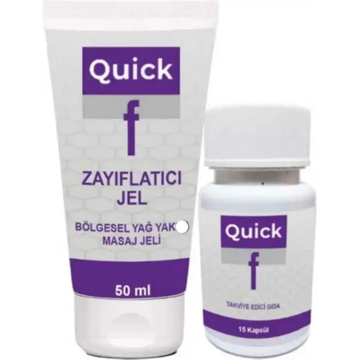 QUİCKF BÖLGESEL JEL 50 ML + QUİCKF 15Lİ