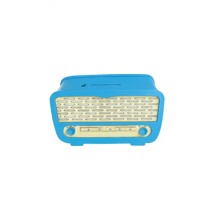 Radyo Kumbara - Ceviz Ağaçı işleme - MAVİ