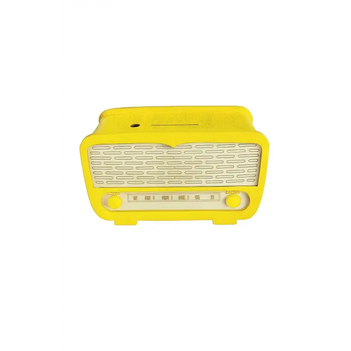 Radyo Kumbara - Ceviz Ağaçı işleme - SARI