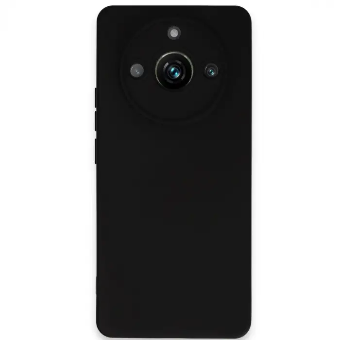 Realme 11 Pro Kılıf Nano içi Kadife Silikon - Siyah