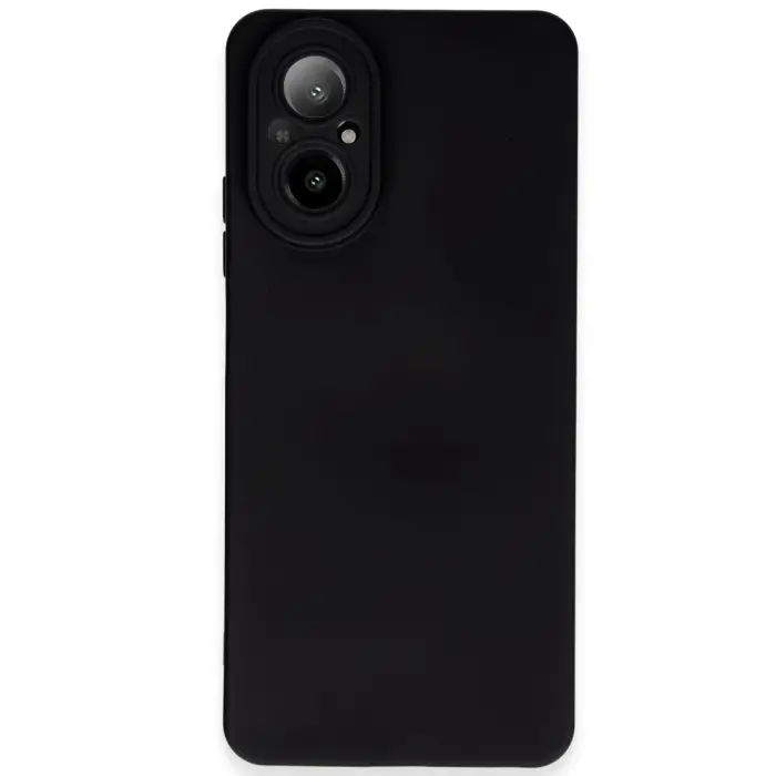 Realme 12 Lite Kılıf Nano içi Kadife Silikon - Siyah