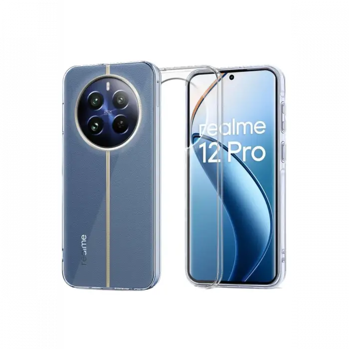 Realme 12 Pro Plus Kılıf Lüx Şeffaf Silikon