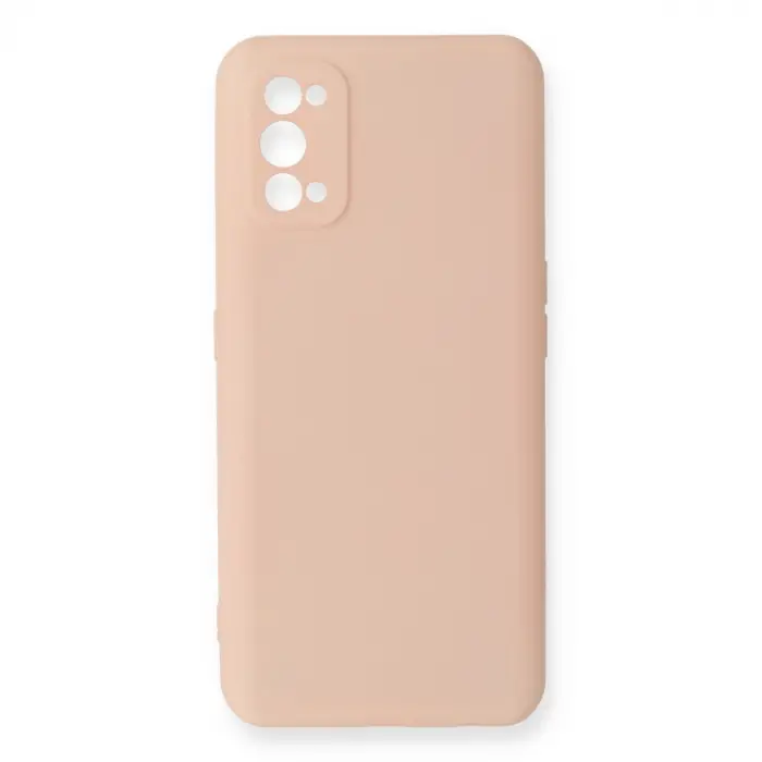 Realme 7 Pro Kılıf Nano içi Kadife Silikon - Pudra