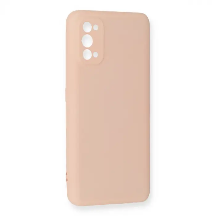 Realme 7 Pro Kılıf Nano içi Kadife Silikon - Pudra