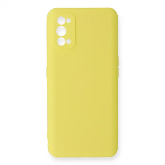 Realme 7 Pro Kılıf Nano içi Kadife Silikon - Sarı