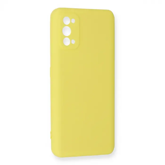 Realme 7 Pro Kılıf Nano içi Kadife Silikon - Sarı