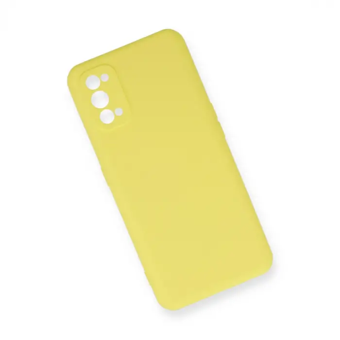 Realme 7 Pro Kılıf Nano içi Kadife Silikon - Sarı