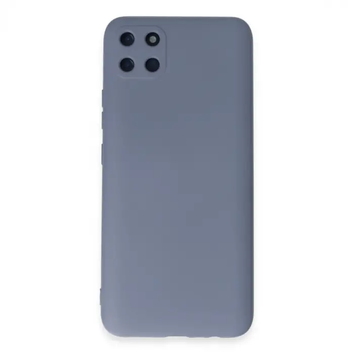 Realme C11 Kılıf Nano içi Kadife Silikon - Gri