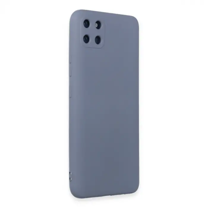 Realme C11 Kılıf Nano içi Kadife Silikon - Gri
