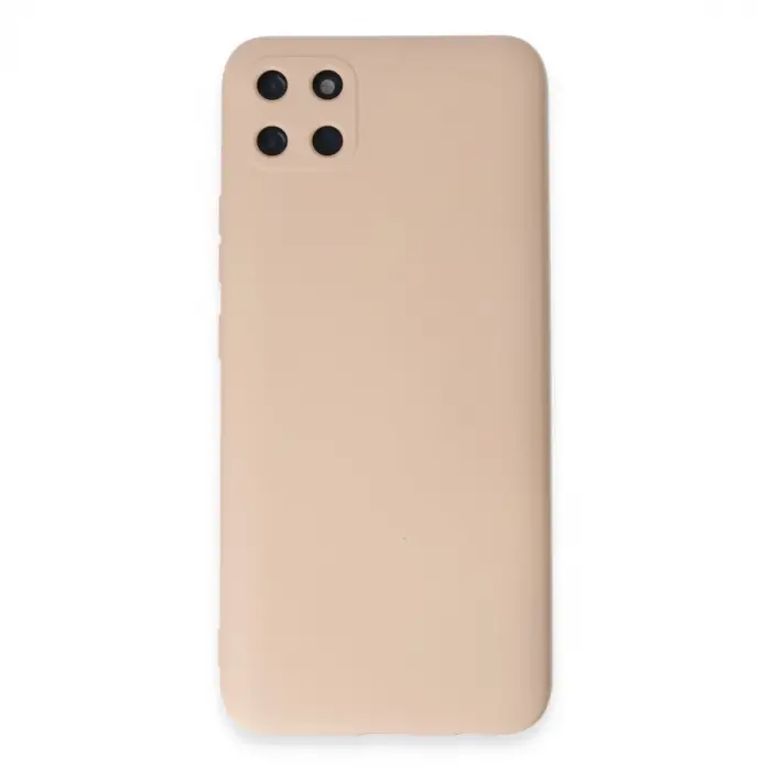 Realme C11 Kılıf Nano içi Kadife Silikon - Pudra