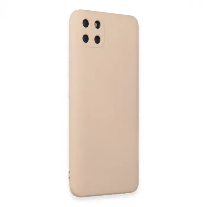 Realme C11 Kılıf Nano içi Kadife Silikon - Pudra