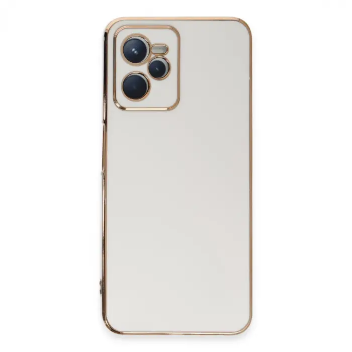 Realme C35 Kılıf Volet Silikon - Beyaz