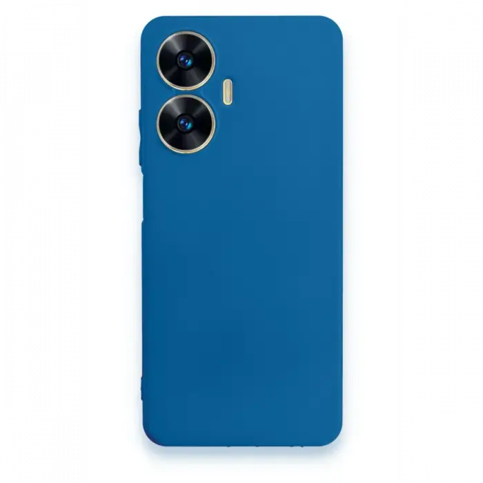 Realme C55 Kılıf First Silikon - Mavi