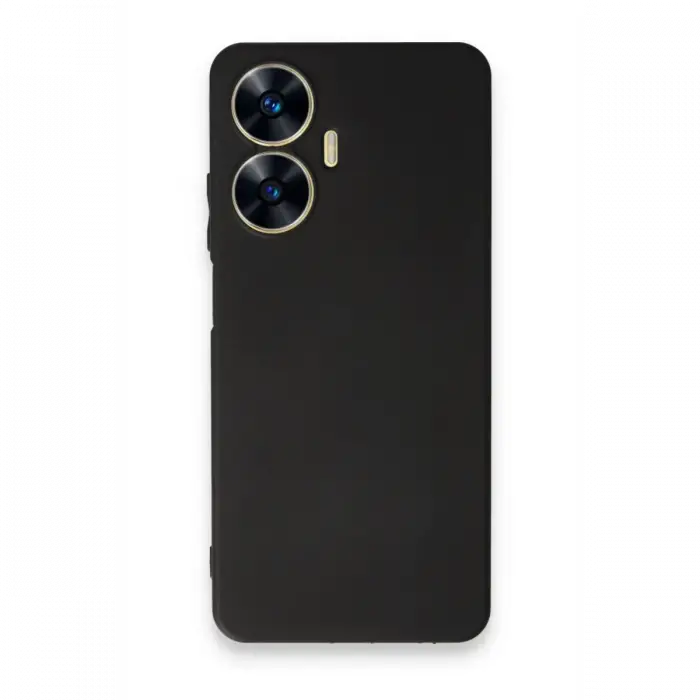 Realme C55 Kılıf First Silikon - Siyah