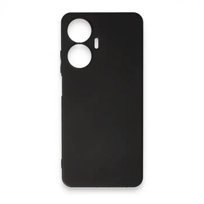Realme C55 Kılıf First Silikon - Siyah