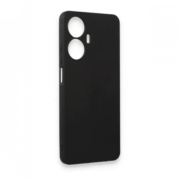Realme C55 Kılıf First Silikon - Siyah