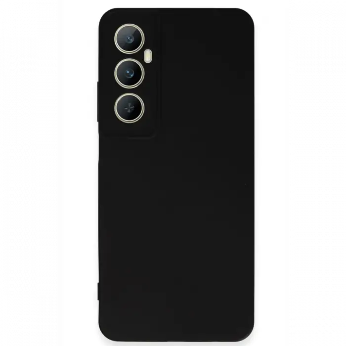 Realme C65 Kılıf First Silikon - Siyah