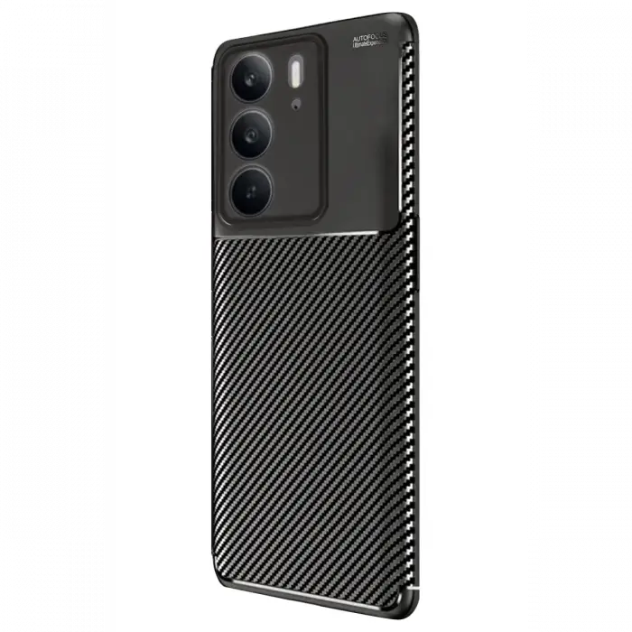 Realme C75 4G Auto Focus Karbon Kapak - Siyah