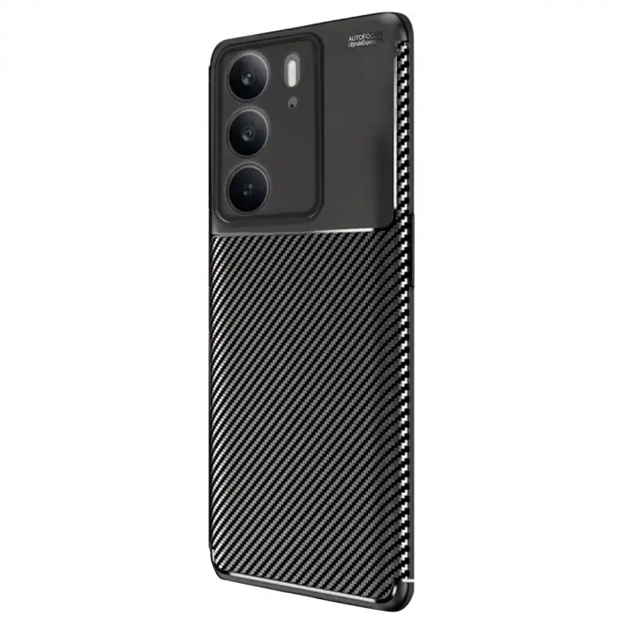 Realme C75 4G Auto Focus Karbon Kapak - Siyah