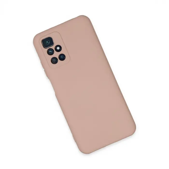 Redmi 10 2022 Kılıf Nano içi Kadife Silikon - Pudra