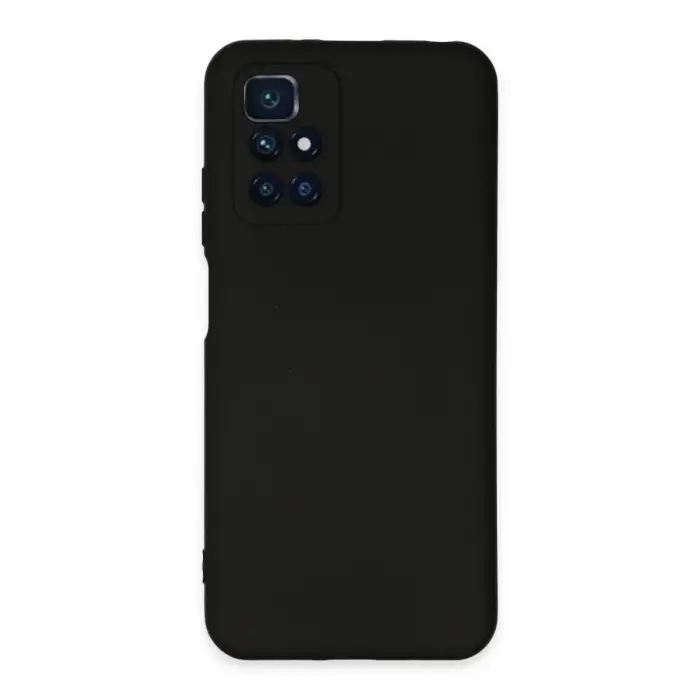 Redmi 10 2022 Kılıf Nano içi Kadife Silikon - Siyah