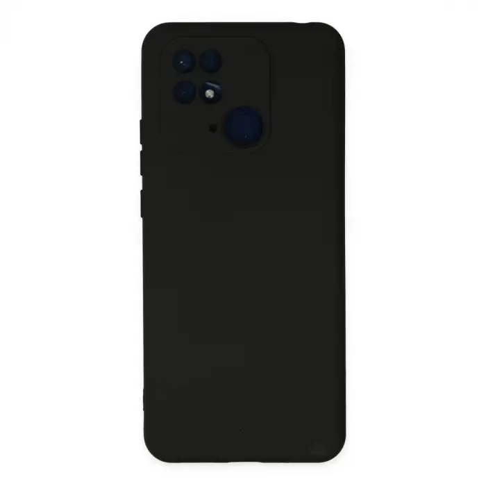 Redmi 10C Kılıf Nano içi Kadife Silikon - Siyah