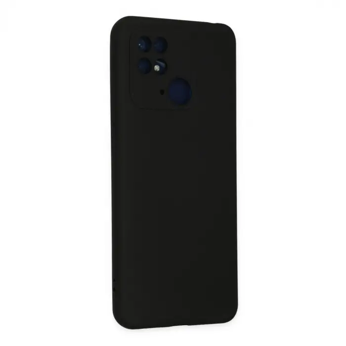 Redmi 10C Kılıf Nano içi Kadife Silikon - Siyah