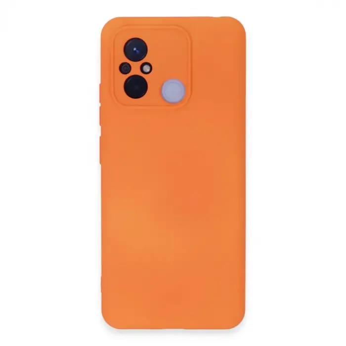 Redmi 12C Kılıf Nano içi Kadife Silikon - Turuncu