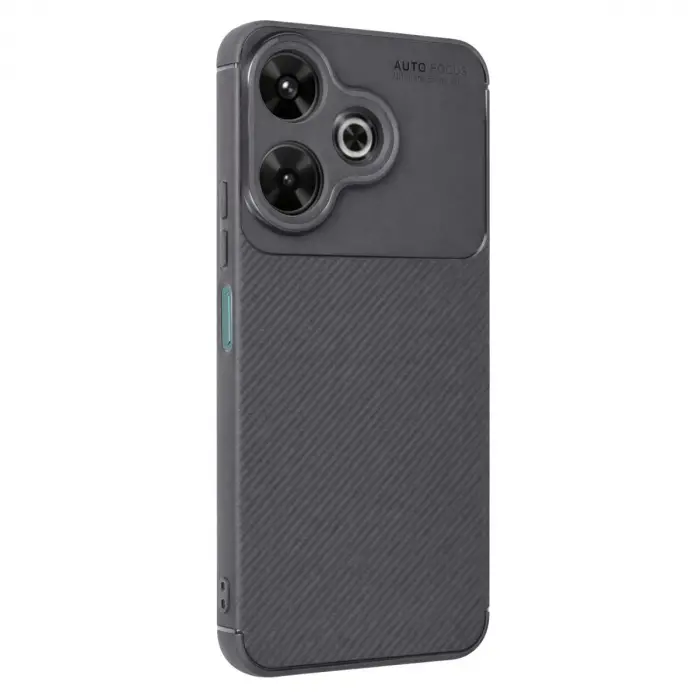 Redmi 13 4G Kılıf Auto Focus Karbon Kapak - Gri