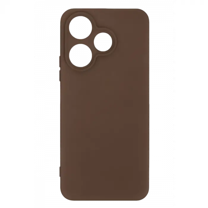 Redmi 13 4G Kılıf First Silikon - Kahverengi