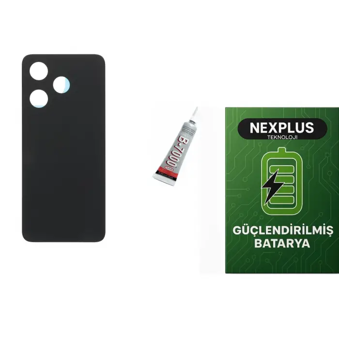 REDMİ 13 ARKA BATARYA KAPAĞI ,BATARYA VE B7000 YAP