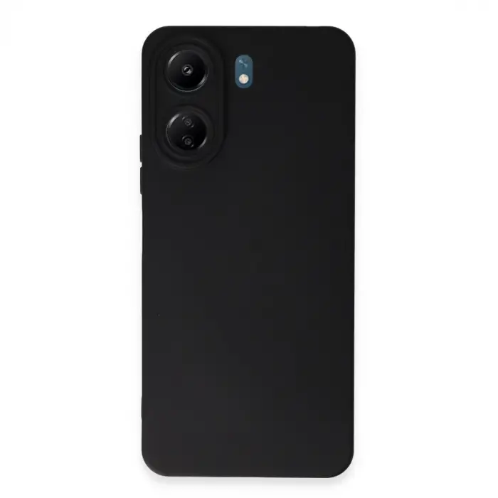 Redmi 13C Kılıf Nano içi Kadife Silikon - Siyah