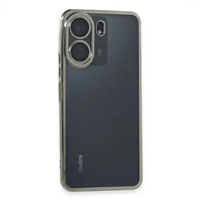 Redmi 13C Kılıf Razer Lensli Silikon - Gümüş