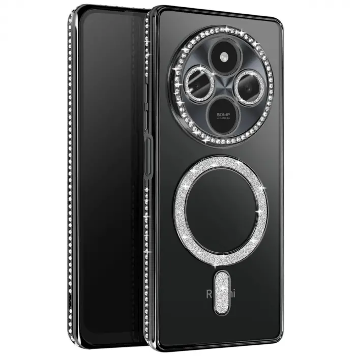 Redmi 14C Joke Simli Magneticsafe Kılıf - Siyah