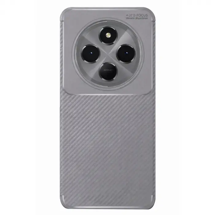 Redmi 14C Kılıf Auto Focus Karbon Kapak - Gri