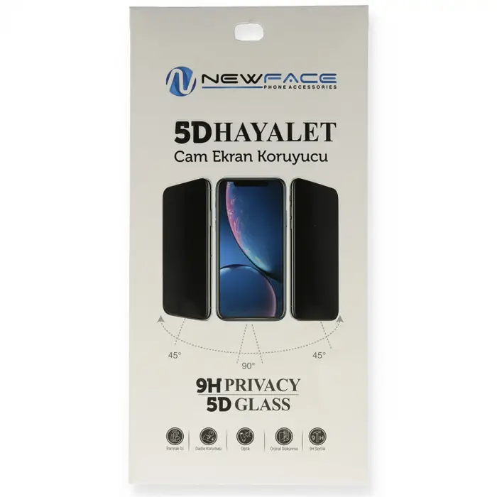 Redmi 9 5D Hayalet Cam Ekran Koruyucu