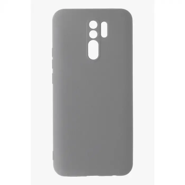 Redmi 9 Kılıf Nano içi Kadife Silikon - Gri