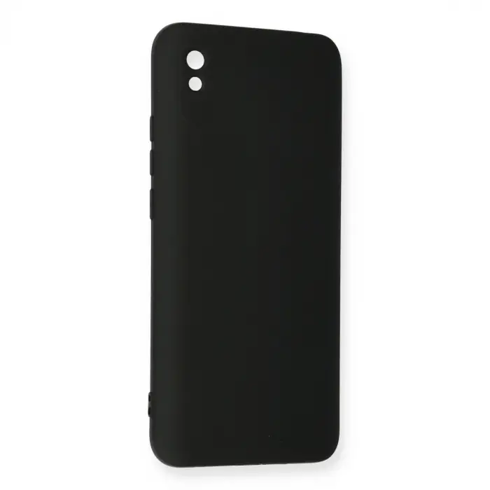 Redmi 9A Kılıf Nano içi Kadife Silikon - Siyah