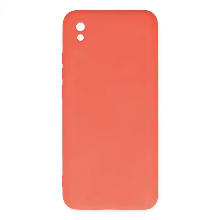 Redmi 9A Kılıf Nano içi Kadife Silikon - Turuncu