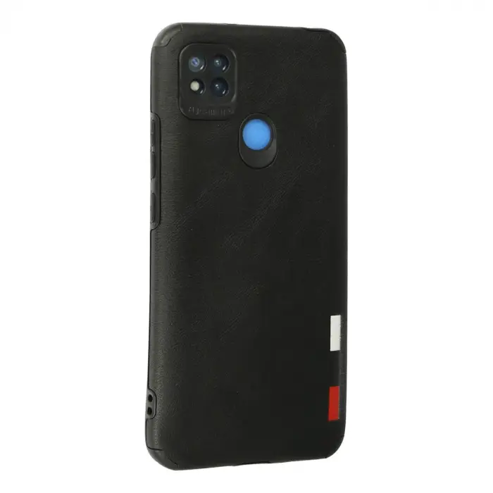 Redmi 9C Kılıf Loop Deri Silikon - Siyah