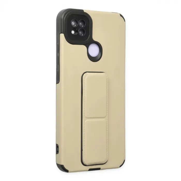 Redmi 9C Kılıf Mega Standlı Silikon - Gold