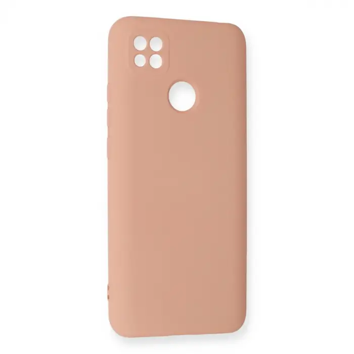 Redmi 9C Kılıf Nano içi Kadife Silikon - Pudra