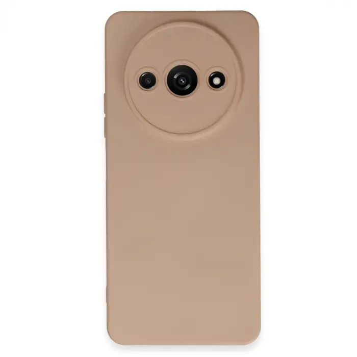 Redmi A3 4G Kılıf Nano içi Kadife Silikon - Pudra