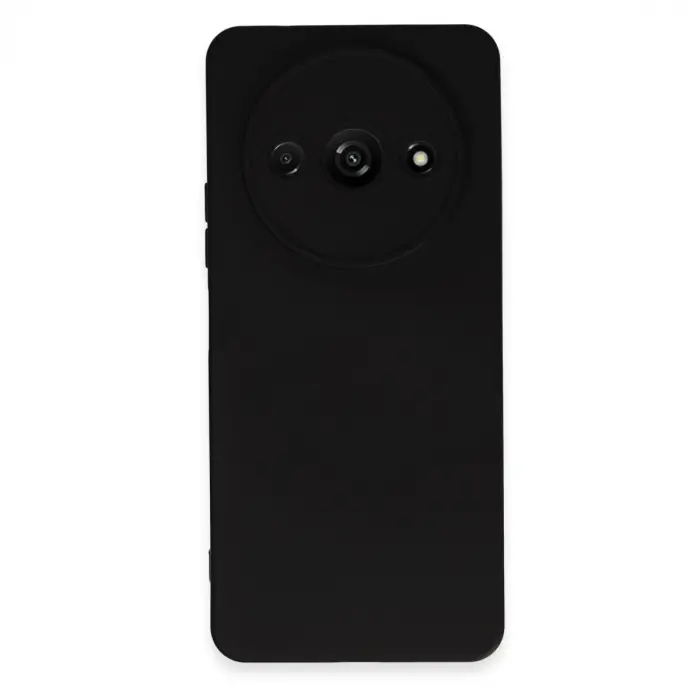 Redmi A3 4G Kılıf Nano içi Kadife Silikon - Siyah