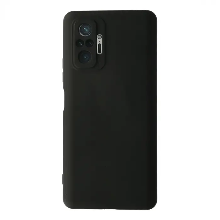 Redmi Note 10 Pro Kılıf Nano içi Kadife Silikon - Siyah